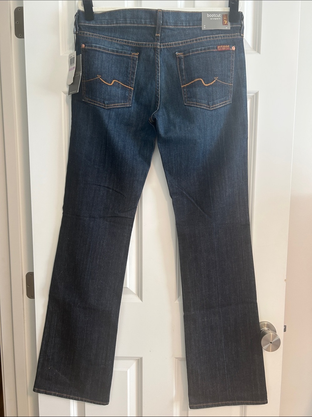 7 For All Mankind Women’s Dark Blue Bootcut Jeans